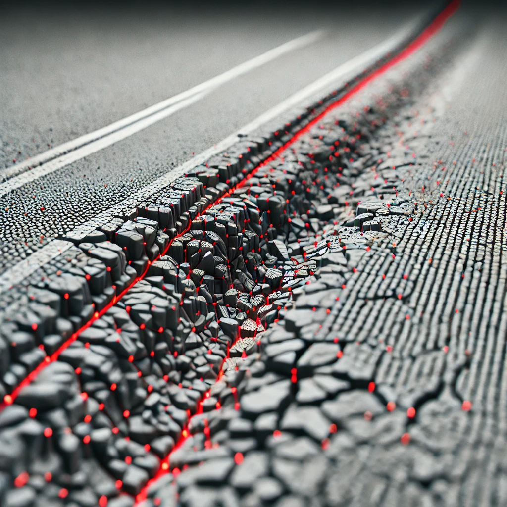 Screenshot of road surface analysis project