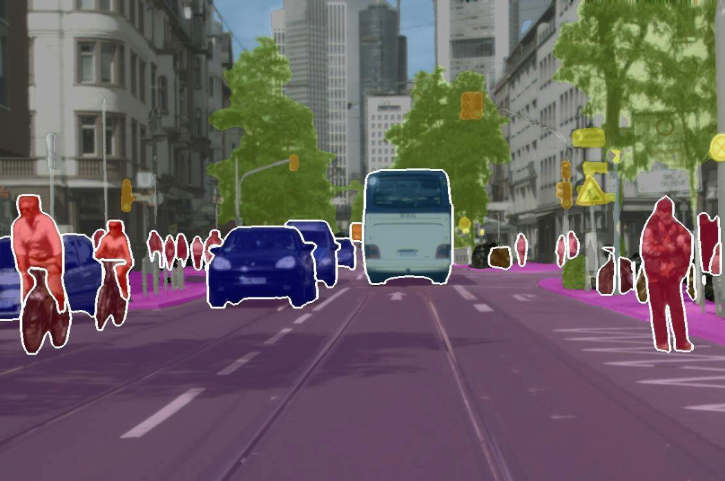 Screenshot of Semantic Segmentation for Self-Driving Cars